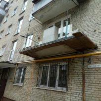 Розширення балкона по плиті Львів 8