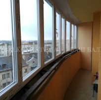 Скління заокругленого балкона у Львові 20