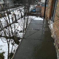 Заливка плити балкона (перезаливання) Ваш Балкон 22