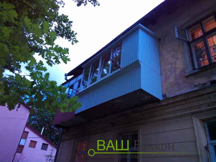 Возведение балкона с балконной плиты Львов