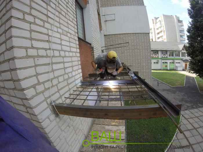 Заливка плиты для возведения балкона — Ваш Балкон