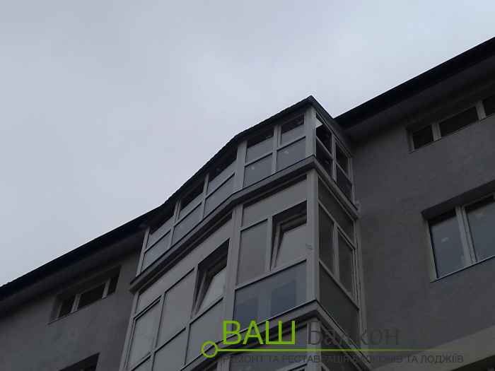 Остекление балкона трапециевидной формы Львов