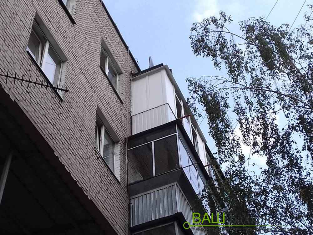 Остекление балкона окнами ПВХ Львов