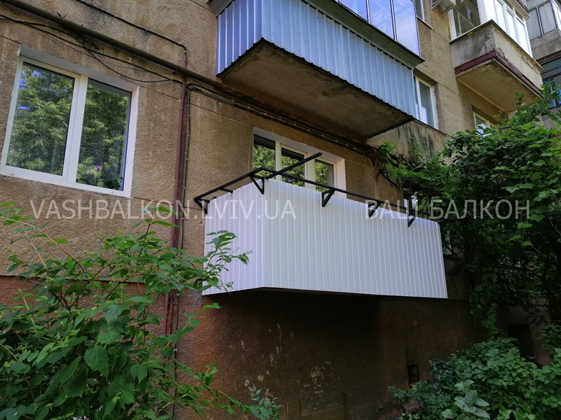 Ремонт плити балкона на 1 поверсі Львів